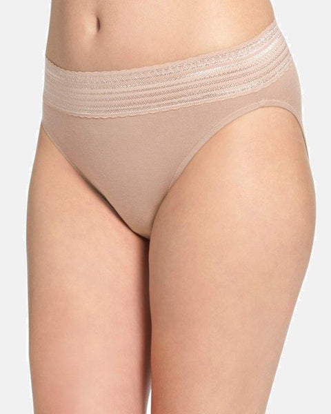 Warner's No Muffin Top / Hi-Cut Cotton Stretch Panty- Beige – Elegant  Distinction